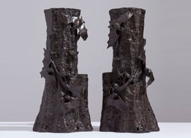 Pair-of-Bat-Vases